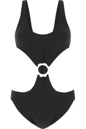 Lisa Marie Fernandez Frottee-Badeanzug mit Wellensaum
