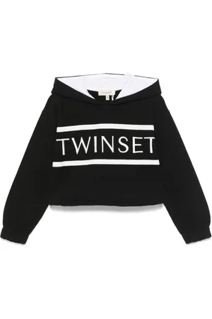 Twin-Set Hoodie mit Logo-Stickerei