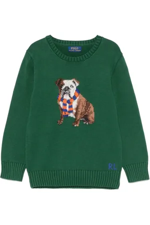 Ralph Lauren Pullover mit Hunde-Intarsie