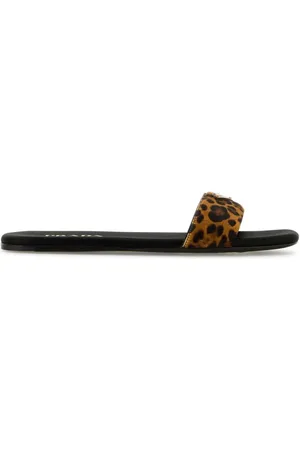 Prada Sandalen mit Animal-Print