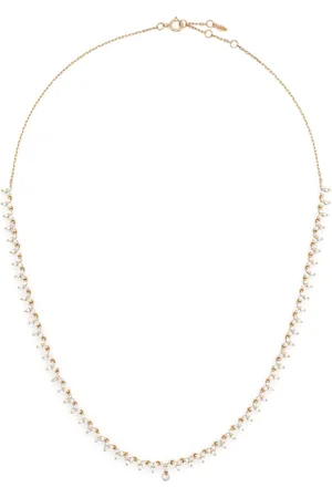 PERSÉE 18kt Triangle Gelbgold-Tennishalskette mit Diamant