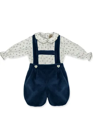 LA STUPENDERIA Set aus Latzhose und Body aus Samt