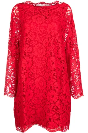 VALENTINO GARAVANI Minikleid aus Spitze mit Blumenmuster