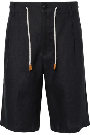 ELEVENTY Shorts aus Leinen mit Kordelzug