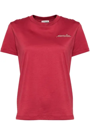 Moncler T-Shirt mit Perlen-Logo