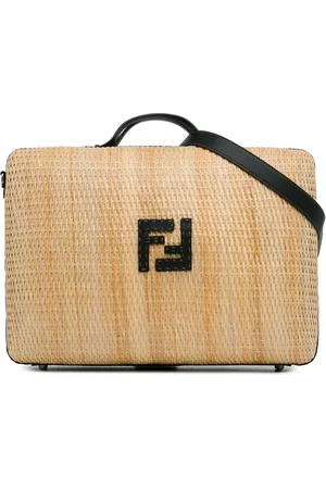 Fendi 2010-2023 Reisetasche aus Rattan