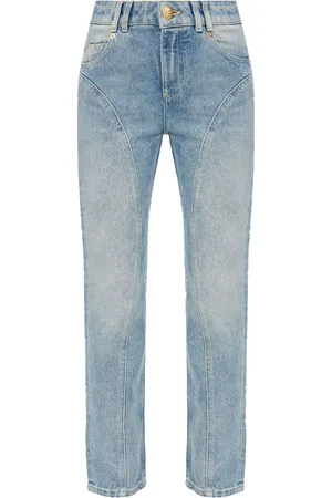 Balmain Straight-Leg-Jeans mit hohem Bund