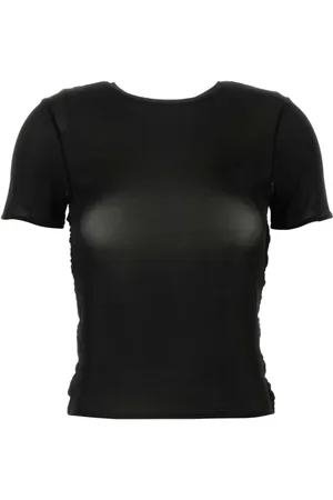 MAGDA BUTRYM Gerafftes Mesh-T-Shirt