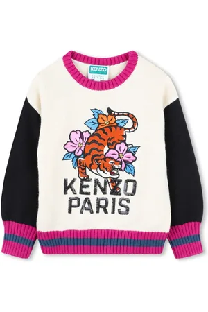 Kenzo Pullover mit Tiger-Intarsie