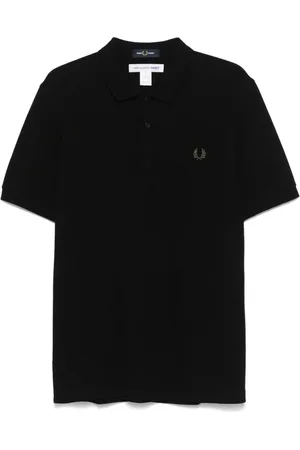 Comme des Garçons X Fred Perry Poloshirt mit Slogan