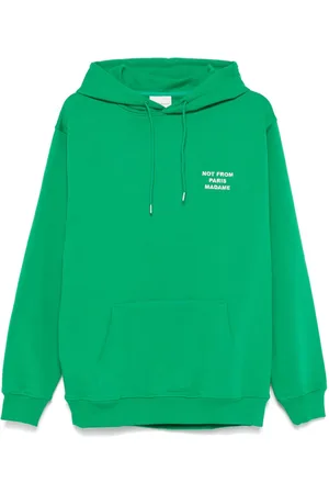 Drôle de Monsieur Hoodie mit Slogan-Stickerei