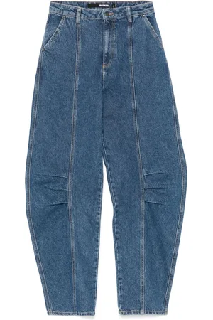 ROTATE Jeans mit Logo-Applikation