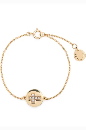 Brumani 18kt Cross Gelbgoldarmband mit Diamant