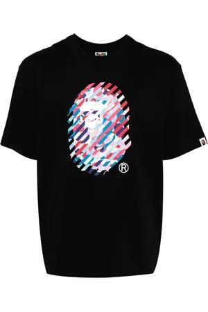 A Bathing Ape ABC CAMO ILLUSION APE HEAD T-Shirt mit lockerem Schnitt