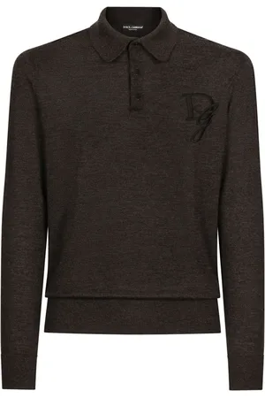 Dolce & Gabbana Kaschmir-Poloshirt mit Logo-Stickerei