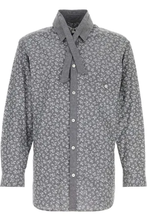 YOHJI YAMAMOTO Hemd mit Blumen-Print