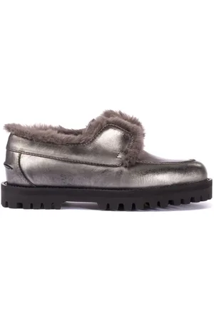 LE SILLA Yacht Loafer mit Shearling-Besatz