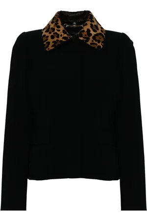Gucci Jacke mit Leoparden-Kragen