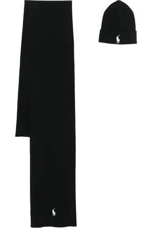 Ralph Lauren Schal-Set mit Polo Pony-Stickerei