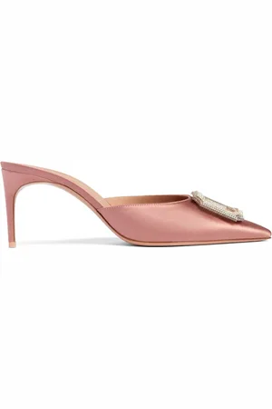 MALONE SOULIERS Mona Mules aus Satin 70mm
