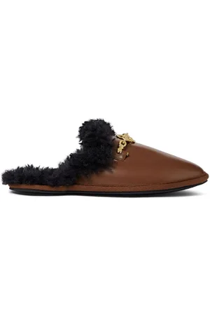 Stella McCartney Slipper mit Logo-Schild