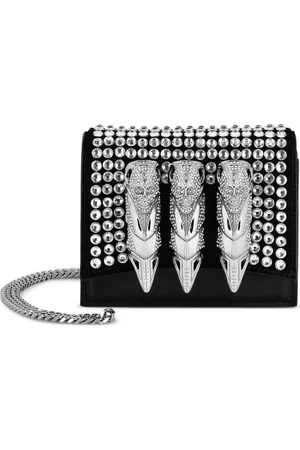Philipp Plein Schultertasche mit Totenkopf-Schlagring