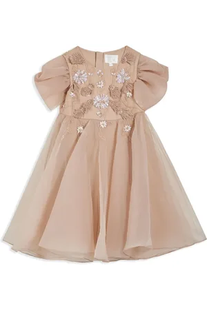 Maison Ava Tüllkleid mit Blumenstickerei