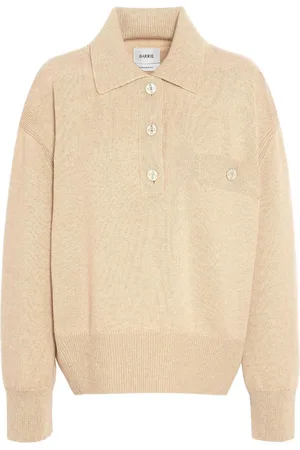 Barrie Kaschmirpullover mit Poloshirtkragen