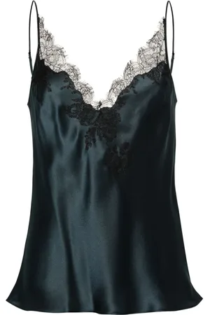 CARINE GILSON Camisole-Top mit V-Ausschnitt