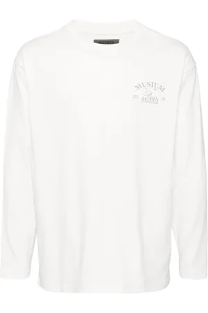 Musium Div. Langarmshirt mit Logo-Print