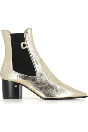 LAURENCE DACADE Stiefeletten in Metallic-Optik