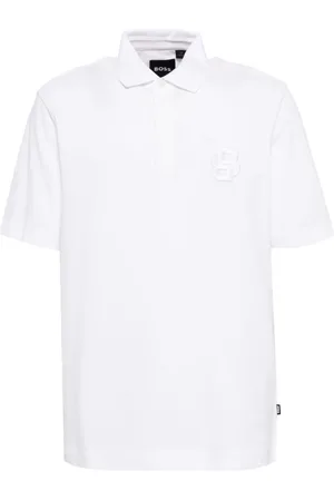 HUGO BOSS Poloshirt mit verdeckter Knopfleiste