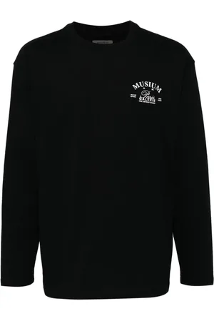 Musium Div. Langarmshirt mit Logo-Print