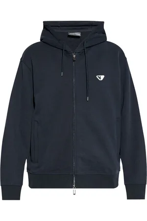 Emporio Armani Kapuzenjacke mit Logo-Stickerei