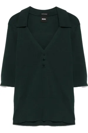 HUGO BOSS Geripptes Poloshirt