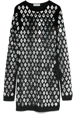 Paco rabanne Minikleid mit geometrischen Nieten