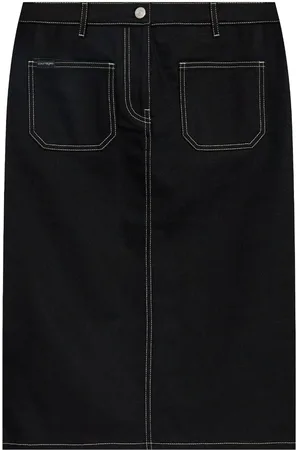 Courrèges Gerader Jeansrock