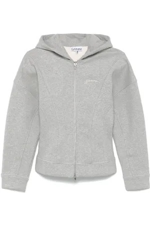 Ganni Jacke mit Logo-Stickerei