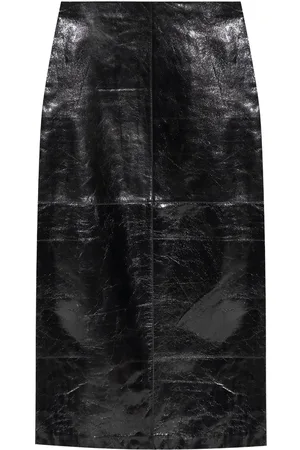 Sportmax Klassischer Lederrock