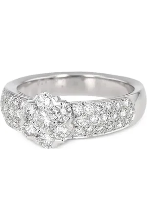 Van cleef 2000 18kt Fleurette Weißgoldring mit Diamanten