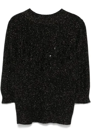 Twin-Set Gestricktes Lurex-T-Shirt