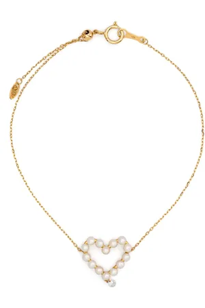 PERSÉE 18kt Aphrodite Gelbgoldarmband mit Diamanten und Perlen