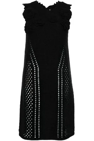 Onefifteen Gestricktes Kleid mit Blumenapplikation