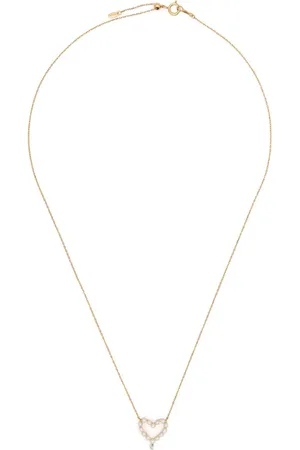 PERSÉE 18kt Aphrodite Gelbgoldhalskette mit Perlen und Diamant