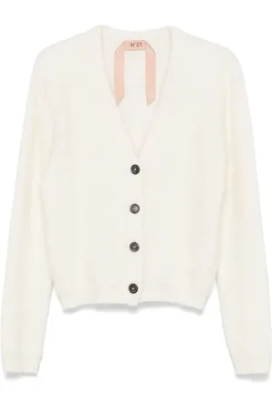 Nº21 Cardigan mit gebürstetem Effekt