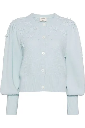 Onefifteen Cardigan mit Blumenstickerei