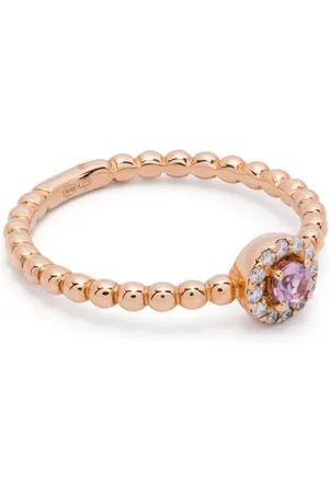 ROSEKEY 18kt Rotgoldring mit Diamanten