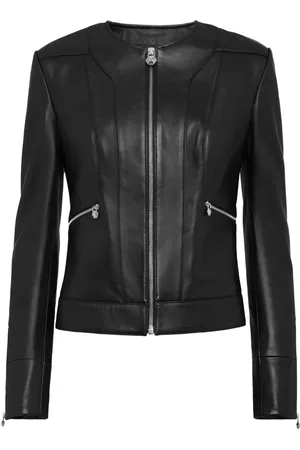 Philipp Plein Klassische Lederjacke