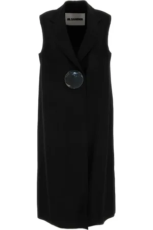 Jil Sander Krepp-Weste mit Knöpfen