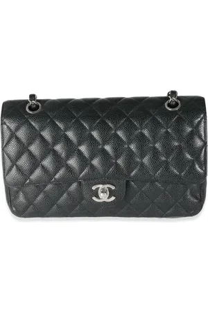 CHANEL 2006-2008 mittelgroße Double Flap Schultertasche